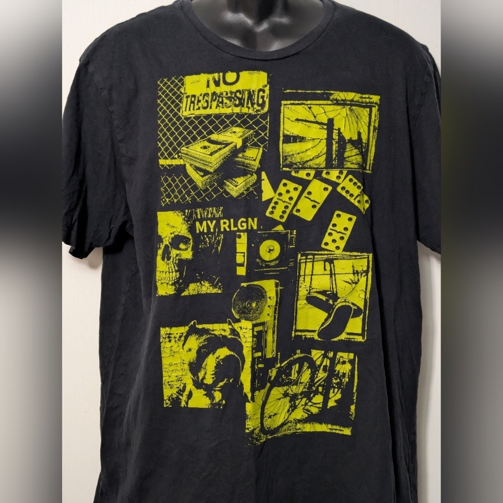 Men's True Religion Street Graphic Black T-shirt Size XL - Picture 4 of 8